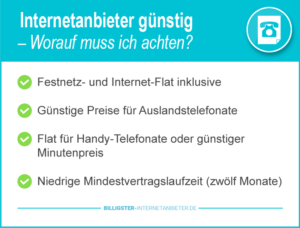 Internetanbieter günstig Studenten
