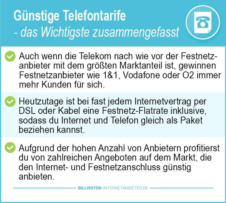 Günstige Telefontarife