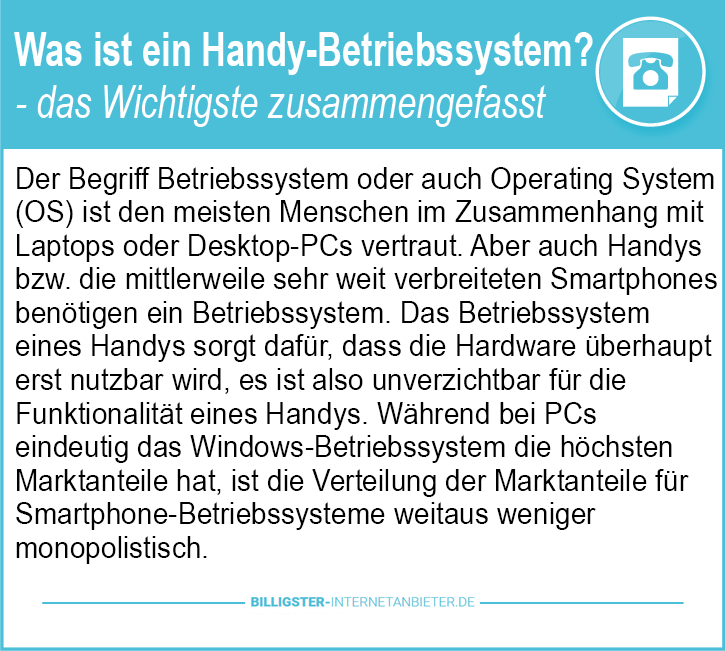alle Handy-Betriebssysteme