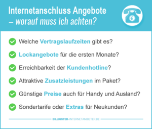 Internetanschluss Angebote