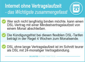 Internetanschluss ohne Vertragslaufzeit