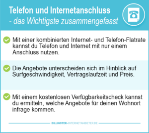 Telefon und Internetanschluss