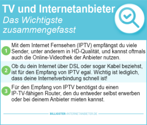 TV und Internetanbieter
