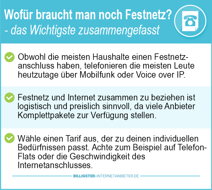 Wofür braucht man noch Festnetz?